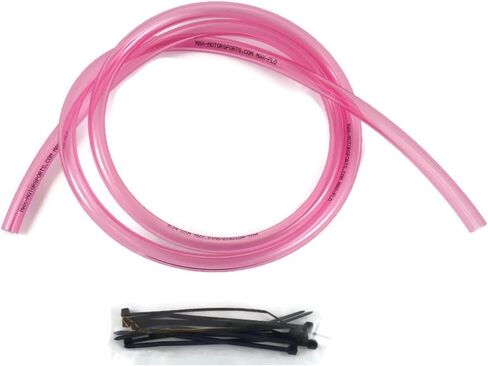 4' x 1/4 ID (6.4mm) x 3/8 OD Fuel Hose Line Mx ATV Dirtbike (Clear Purple) 1/4in ID x 3/8in OD in Saudi Arabia