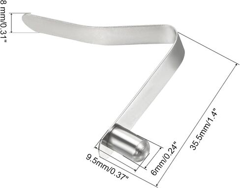 PATIKIL 9.5x6mm كاياك مجداف الطقات، 8 حزمة القطب زر ضغط الربيع كليب الصلب الصلب زر قفل أنبوب دبوس واحد للتخييم المظلة خيمة القطب in Saudi Arabia