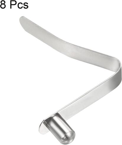 PATIKIL 9.5x6mm كاياك مجداف الطقات، 8 حزمة القطب زر ضغط الربيع كليب الصلب الصلب زر قفل أنبوب دبوس واحد للتخييم المظلة خيمة القطب in Saudi Arabia