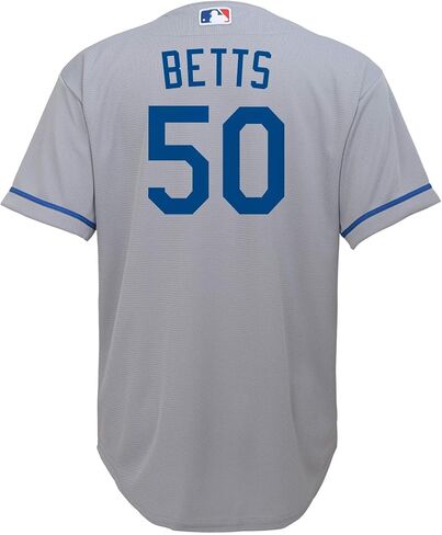 Outerstuff Mookie Betts Los Angeles Dodgers MLB Kids Youth 8-20 Grey Road Player Jersey in Saudi Arabia