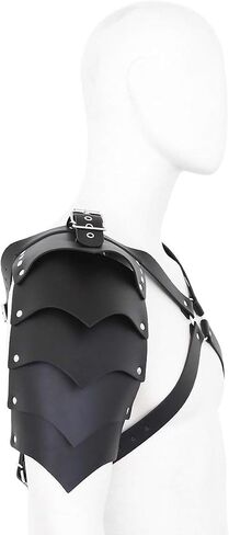 Men Leather Shoulder Armors Steampunk Body Chest Harness Armors Medieval Viking Armor Gothic Knight Armor Adjustable in Saudi Arabia