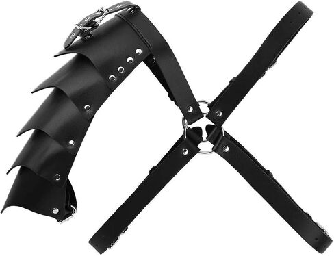 Men Leather Shoulder Armors Steampunk Body Chest Harness Armors Medieval Viking Armor Gothic Knight Armor Adjustable in Saudi Arabia