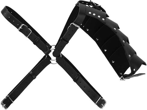 Men Leather Shoulder Armors Steampunk Body Chest Harness Armors Medieval Viking Armor Gothic Knight Armor Adjustable in Saudi Arabia