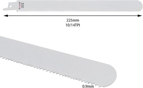 10Pcs Reciprocating Saw Blade S1122VF Compatible with Manual & Electric Saws Bimetal Multi-Purpose Demolition Blades Cutting Tools Accessories in Saudi Arabia