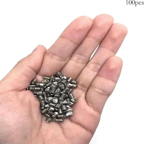 100 قطعة الفولاذ المقاوم للصدأ عرافة ألين رئيس مجموعة مقابس مسامير نكش مسامير الربط الداخلية عرافة محرك كوب نقطة مسامير (M4x4) in Kuwait