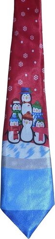 The Electric Mammoth Christmas Themed 100% Polyester Men's Neck Ties - Party Necktie Accessory Holiday Spirit Clothing Outfit in Saudi Arabia