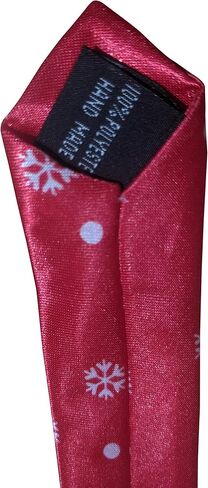 The Electric Mammoth Christmas Themed 100% Polyester Men's Neck Ties - Party Necktie Accessory Holiday Spirit Clothing Outfit in Saudi Arabia