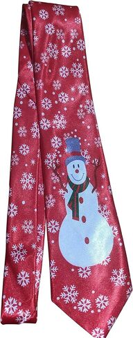 The Electric Mammoth Christmas Themed 100% Polyester Men's Neck Ties - Party Necktie Accessory Holiday Spirit Clothing Outfit in Saudi Arabia
