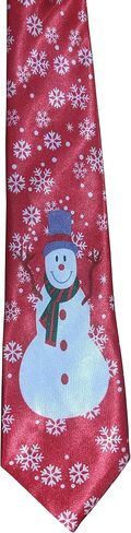 The Electric Mammoth Christmas Themed 100% Polyester Men's Neck Ties - Party Necktie Accessory Holiday Spirit Clothing Outfit in Saudi Arabia