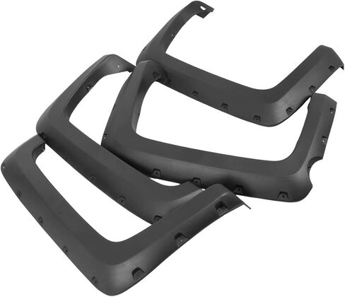 DNA Motoring WF-81017-MBK مشاعل ذات عجلات مثبتة بالجيب 4 قطع/مجموعة متوافقة مع 14-18 تشيفي سيلفرادو 1500 مع نماذج Fleetside ذات سرير قصير بطول 5.8 بوصة in Kuwait