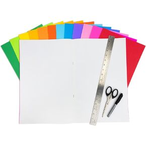 Hygloss 77762 Jumbo Blank Books, 11" x 17", Assorted Colors 6 Pack