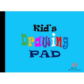 Drawing Pad for Kids: Children's Sketch Pad / Sketchbook A5, 110 Pages, Thick 90gsm Paper, Landscape | Note Book for Colouring Sketching Painting Doodling Scribbling Art and Crafts - Blue