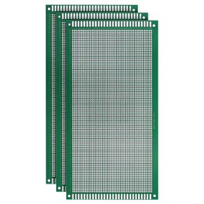 Double Sided PCB Board,D DZRCOXI Large PCB Circuit Board Protoboard 3Pcs 20X30CM for DIY Soldering Electronic Projects Compatible with Arduino Kits (20X30CM-3Pcs)