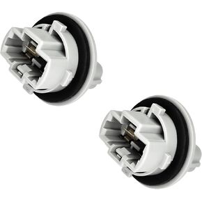 2PCS Turn Signal Bulb Socket, Front Turn Signal Blinker Light Bulb Plug Socket Replacement OEM 90075-60060 Compatible with Toyota 4Runner Tundra Tacoma Sequoia Venza (Gray)