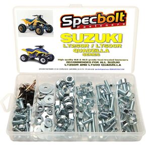 150pc Specbolt Suzuki LT250R Quadzilla ATV Bolt Kit for Maintenance & Restoration OEM Spec Fasteners Quadracer LT500R LTR250 LT 250 500 R