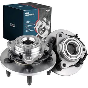 KAX 515113 Pair Front Wheel Bearing and Hub Assembly fit for 2006-2008 Dodge Ram 1500,for 2009 Dodge Ram 1500,5 Lug w/ABS