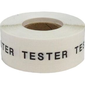 Clear Cosmetic Tester Stickers 1/2 x 1 1/2 Inch Rectangles 500 Adhesive Stickers