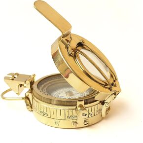 Marine Brass Compass Handmade Vintage Pocket Antique Maritime Sailor