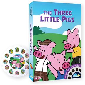 Moonlite Storybook Reels for Flashlight Projector, Kids Toddler | The 3 Little Pigs | Single Reel Pack Story for 12 Months and Up