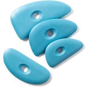 Chester’s Clay - Firm Thermoplastic Rigid Pottery Ribs - Pottery Tools, Blue Shaping Tool for Pottery, Smooths & Shapes While Removing Finger Marks, Ceramic Clay Tools for Sculpting