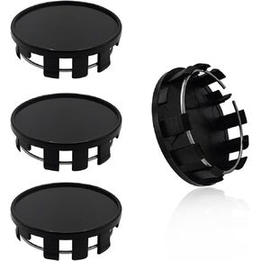 4PCS Wheel Center Caps, Snap-in Car Rim Hub Caps, Plastic Wheel Tyre Center Hub Cap Cover with 2.13 Inch (54mm) Outer Dia and 1.97 Inch (50mm) Inner Dia, Car Accessories (Silver)