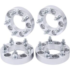 محولات عجلات DCVAMOUS 4PC 5x4.75 إلى 5x4.5 1 بوصة مع مسامير 12x1.5 متوافقة مع Chevy GMC 5 Lug 5x120.65 إلى 5x114.3 لـ 1982-2002 Camaro | كورفيت 1984-2021 | 1983-2005 بليزر | 1982-2004 S10