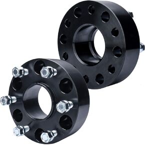 فواصل عجلة IRONTEK 2 بوصة 6x139.7 مم لسيارة Chevy GMC 6x5.5 فواصل مركزية 14x1.5 مسامير 78.1 مم تتحمل المحور لـ 99-19 كاديلاك إسكاليد/سيلفرادو 1500 01-19 تشيفي تاهو 00-14 سوبربان 1500/جي إم سي يوكون XL