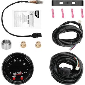 30-0300 X Series مقياس نسبة وقود الهواء UEGO عريض النطاق 52 مم (2-1/16 بوصة) مع مستشعر LSU 4.9، مجموعة مستشعر التحكم O2 عريض النطاق، وحدة تحكم Afr رقمية مطورة | 0-5 فولت وإخراج Rs232 in Kuwait