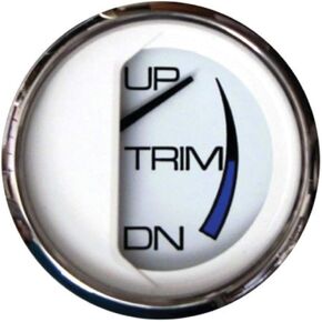 Faria Beede 13809 Chesapeake Stainless Steel Trim Gauge (Johnson/Evinrude/Suzuki Outboard) - 2', White