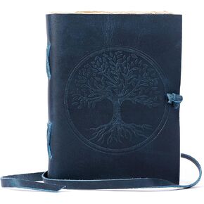 Leather Journal for women and men 8 x 6-inch Antique Handmade lined Deckle Edge Vintage Paper Tree of Life/Writing Notebook Diary, Writing pad Gift for Artist, Sketch (8x6) in Kuwait
