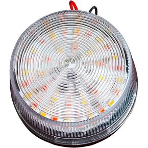 Warning light strobe light, 12V LED red and yellow warning light, warning flashing light emergency light, suitable for engineering trucks and automobiles.