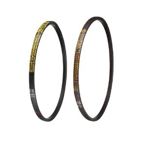 uxcell M-22, M24 Drive V-Belt 23", 24" Pitch Length Industrial Power Rubber Transmission Belt 2pcs