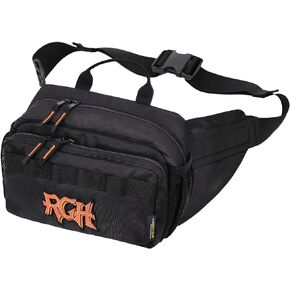 Rough Enough Tactical Fanny Pack Crossbody for Men Waist Pack Hip Bag with Molle Hunting Hiking Fishing Black Cordura
