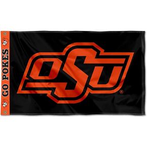 College Flags & Banners Co. Oklahoma State Cowboys Printed Header 3x5 Foot Banner Flag