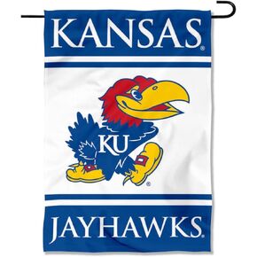 College Flags & Banners Co. Kansas Jayhawks Garden Flag