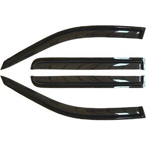 Side Window Visor Wind Vent Deflector,2pcs Outside Tape-On Rain Guards Set fit for 1996-2020 Chevry Express/GMC Savana 1500/2500/3500 Van,2003-2009 Kodiak/GMC Topkick C4500/C5500 92455