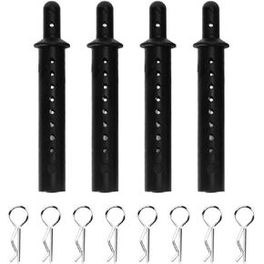VBESTLIFE Plastic Body Post Mounts RC Car Shell Column, Replacement Plastic Body Post Mount Pillar with R Pins for 1/10 RC Car