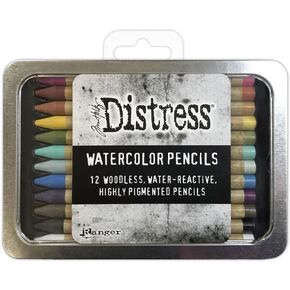 Ranger Industries Tim Holtz Distress Watercolour Pencils Kit 1 (12 Pack)