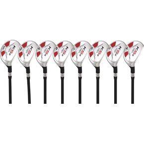 Majek Senior Ladies Golf Clubs All True Hybrid Set 55+ Years Women's Right Hand Lady Complete Set which Includes: #4, 5, 6, 7, 8, 9, PW + SW Lady Flex Right Handed New Utility Club