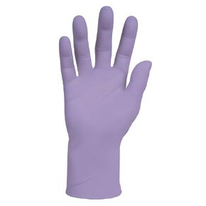قفازات Kimberly Clark Lavender Nitrile Exam (52818)، رقيقة ميل، 2.8 مل، يمكن استخدام كلتا اليدين، 9.5 بوصة، متوسط، 250 قفازًا / صندوق