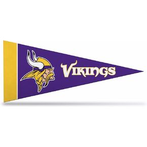 Rico Industries NFL Minnesota Vikings 8-Piece 4-Inch by 9-Inch Classic Mini Pennant Décor Set