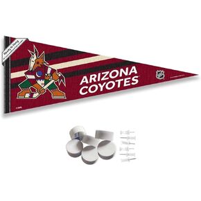 Phoenix Coyotes Pennant Flag and Wall Tack Pads Mounts