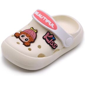 Kid's Girls Clogs Garden Shoes Cartoon Slides Slip-Resistance Sandals Beach Slippers Children Toddler Infant Little Kid
