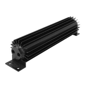 12in Transmission Dual Channel Cooler Aluminum Finned Anodize Dual Pass Transmission Heat Sink Universal Transmission Trans Cooler Fit for Car Truck (Red)
