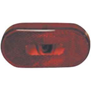 Fasteners Unlimited 89-121R Red Replacement Lens for Oval Clearance Light