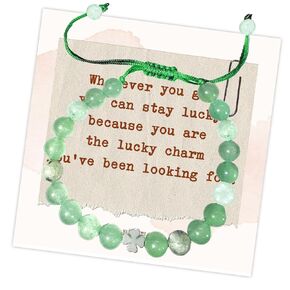 Pink Teen Girl Gifts, Natural Stone Beaded Bracelets, Suitable for Birthday Valentines Day Christmas gift (pink1)