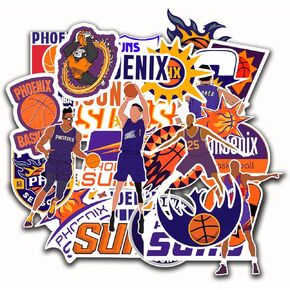 29 PCS American Basketball Stickers for Water Bottle, Laptop, Bicycle, Computer, Motorcycle, Travel Case, Car Decal Decoration Sticker 2-2.5 inches