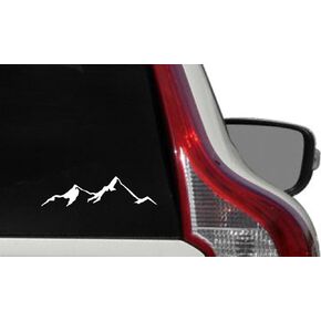 Mountain View Version 4 Car Vinyl Sticker Decal Bumper Sticker for Auto Cars Trucks Windshield Custom Walls Windows Ipad MacBook Laptop Home and More (White)