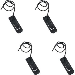 Surfboard Fin Buckle 4PCS Black Nylon Surfboard Longboard Surfing Fin Clip Water Divider Buckle Skeg Fin Lock Tail Clip