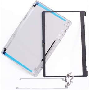 LCD Back Cover Bezel Hinges Set Silver for HP 15-dw 15t-dw 15-dw1001wm 15-dw1053dx 15-dw1024wm 15-dw1033dx 15-dw0043dx 15-dw3013dx L52012-001 L52009-001 L52014-001